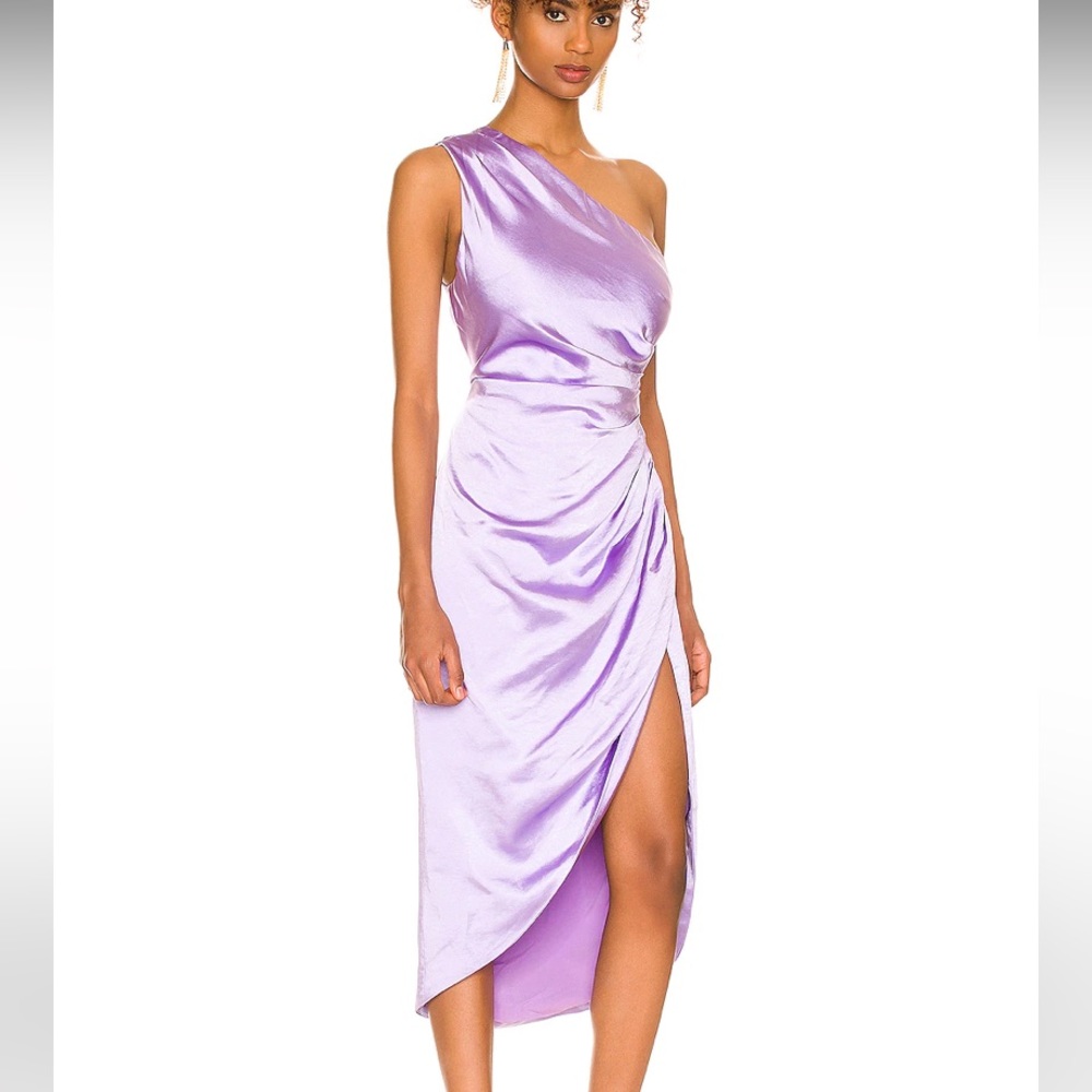 REVOLVE lilac one-shoulder dress